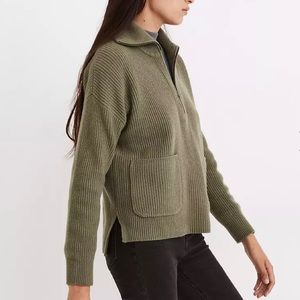 SOLD NWT Madewell Glenbrook Half-Zip Pullover Sweater